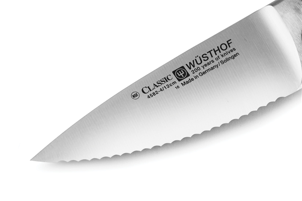 Wusthof 4 Serrated Paring Knife, Red - Spoons N Spice