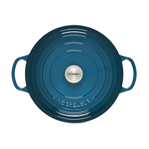 Le Creuset Enameled Cast Iron Signature Round Dutch Oven, 7.25 qt., Deep  Teal