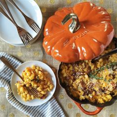 Staub 16 oz Ceramic Petite Pumpkin Cocotte - Burnt Orange