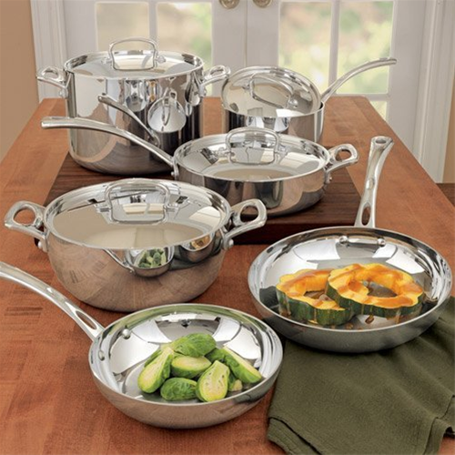 Cuisinart French Classic Tri Ply Stainless 10 Piece Cookware Set