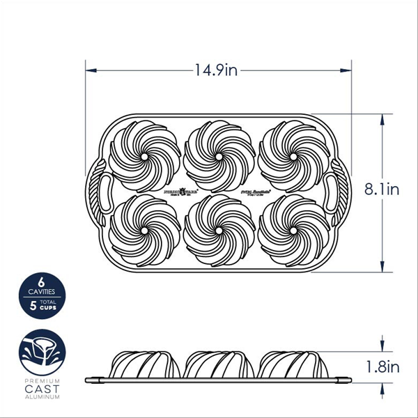 Nordic Ware Heritage Bundtlette