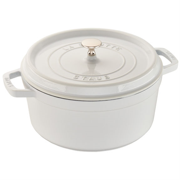 Staub 5qt Tall Round White Dutch Oven – the international pantry