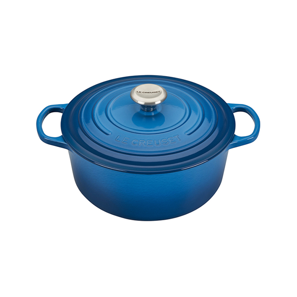 Le Creuset Signature 10.25 Ink Blue Enameled Cast Iron Skillet + Reviews