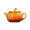 Le Creuset Pumpkin Gravy Boat with Lid - PersimmonClick to Change Image