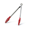 Cuisipro 12" Silicone Tongs with Teeth - Red Click to Change Image