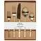 Danica Heirloom 5pc Flat Edge Flatware Set - Matte GoldClick to Change Image