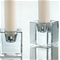 Chunky Glass Tapered Candle HolderClick to Change Image