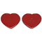 Le Creuset Heart Salt and Pepper Shakers - RedClick to Change Image