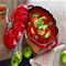 Staub 3QT Cast iron Tomato Dutch OvenClick to Change Image