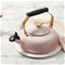 Le Creuset Classic Whistling Kettle with Light Gold Heart KnobClick to Change Image