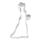 Bride Cookie Cutter - 5" Click to Change Image