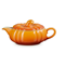 Le Creuset Pumpkin Gravy Boat with Lid - PersimmonClick to Change Image