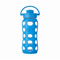 Lifefactory 22-Ounce Glass Water Bottle with Flip Cap & Silicone Sleeve - Ocean Click to Change Image