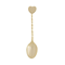 Fino Demi Spoon - Gold HeartClick to Change Image