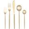 Danica Heirloom 5pc Tapered Flatware Set - Matte GoldClick to Change Image