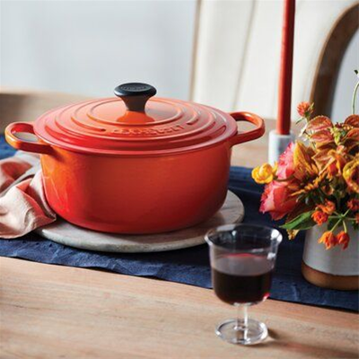 Le Creuset Signature 5.5-Qt Round Dutch Oven - Flame