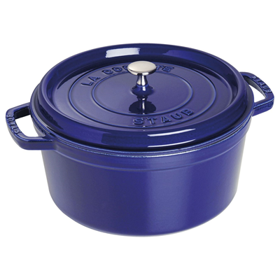 Staub Round 7qt Dutch Oven - Dark Blue