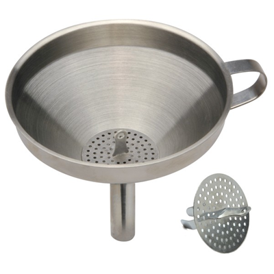 Norpro 6" Stainless Steel Funnel With Detachable Strainer