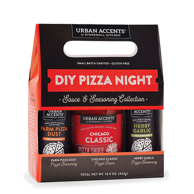 Urban Accents DIY Pizza Night Sauce & Seasoning Gift 