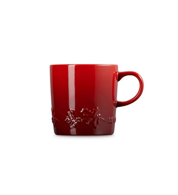 Le Creuset Holly Collection 12oz Mug -  Cerise