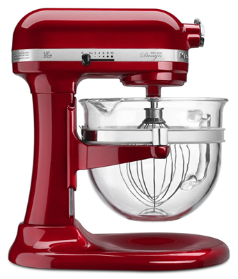 KitchenAid Pro 600™ Design Series 6 Quart Bowl-Lift Stand Mixer - Glass Bowl 