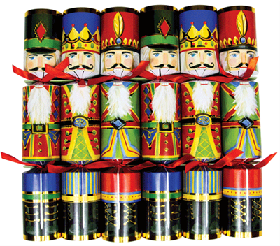 Caspari Nutcrackers Celebration / Christmas Crackers