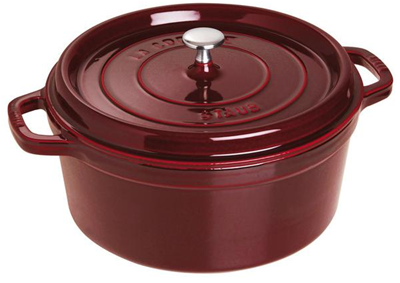 Staub 7QT Round Dutch Oven - Grenadine