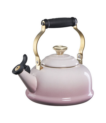 Le Creuset Classic Whistling Kettle with Light Gold Heart Knob