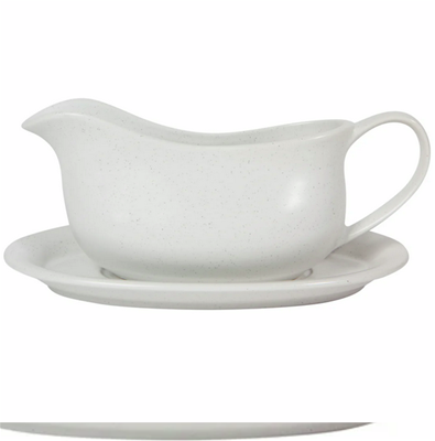 Now Designs White Gravy Boat with Saucer