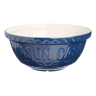 Mason Cash 4.5qt S12 Varsity Blue Mixing Bowl 