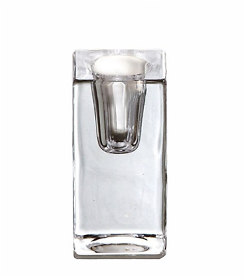 Chunky Glass Tapered Candle Holder