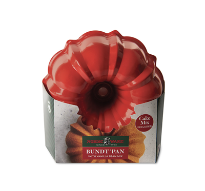 12 Cup Formed Bundt® Pan with Vanilla Bean Cake Mix