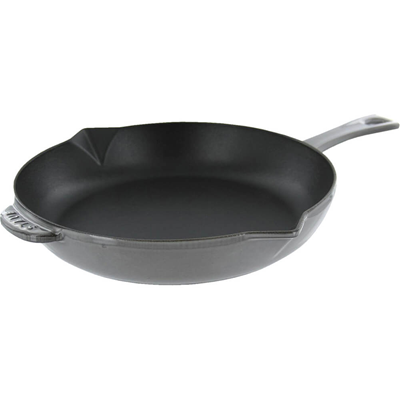 Staub 10” Cast Iron Fry Pan – Grey