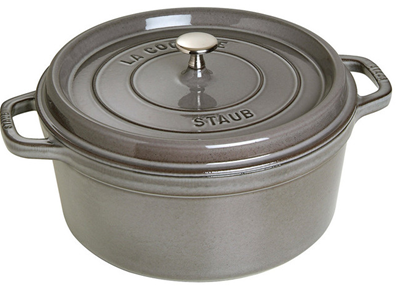 Staub 7QT Round Dutch Oven - Graphite