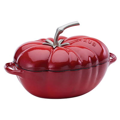 Staub 3QT Cast iron Tomato Dutch Oven