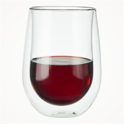 Zwilling Sorrento Double Wall Glassware - Stemless Red Wine Glass Set