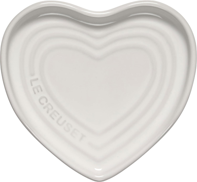 Le Creuset Heart Spoon Rest  -  White 