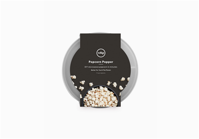 Popcorn Popper - Silicone Reusable Maker - Grey